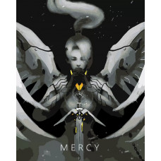 Картина по номерам Красиво Красим Overwatch - Молитва Ангела, 80 х 100 см