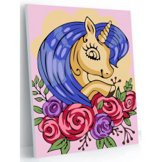 Картина по номерам Hobby Paint Mini Единорожка 21х15