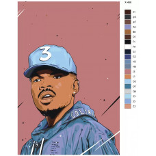 Живопись по номерам BRUSHES-PAINTS Chance the Rapper