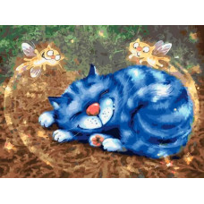 Картина по номерам Paintboy Original Котофеечки сладких снов, 30x40 см