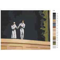 Живопись по номерам BRUSHES-PAINTS Репродукция Эдварда xоппера-Два комедианта Живопись по номерам BRUSHES-PAINTS Репродукция Эдварда xоппера-Два комедианта