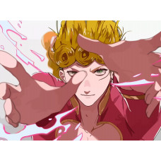 Картина по номерам Бруталити Аниме JoJo ДжоДжо Джорно Джованна 7622 Г на холсте 30 x 40