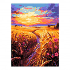Картина по номерам Lori, Золотые поля, РХ-168, на подрамнике 30x40см