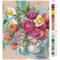 Картина по номерам BRUSHES-PAINTS Цветы R-209 70x90 см