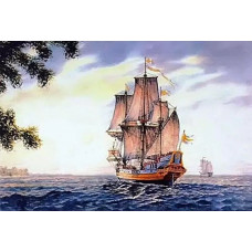 Картина по номерам Paintboy Шведский парусник, 40x50 см