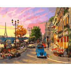 Картина по номерам Paintboy Парижский закат, 40x50 см