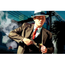 Картина по номерам на холсте L.A. Noire 2