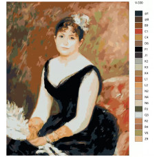 Живопись по номерам BRUSHES-PAINTS Пьер Огюст Ренуар. Мадам Леон Клаписсон Живопись по номерам BRUSHES-PAINTS Пьер Огюст Ренуар. Мадам Леон Клаписсон