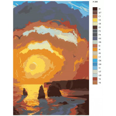 Живопись по номерам BRUSHES-PAINTS Море Живопись по номерам BRUSHES-PAINTS Море