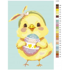 Живопись по номерам BRUSHES-PAINTS Пасха. Пасхальный цыпленок