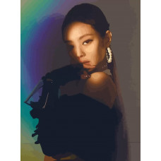 Живопись по номерам Бруталити BLACKPINK Kpop Jennie - 955