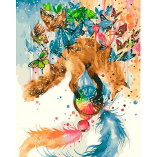 Картина по номерам Paintboy Полет бабочек, 40x50 см