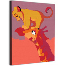 Картина по номерам Unicorn Король Лев N-4211