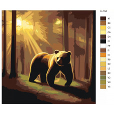Картина по номерам, Живопись по номерам, 48 x 48, LI-164