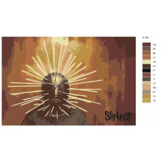 Живопись по номерам BRUSHES-PAINTS Рок-группа Slipknot Крэйг Джонс