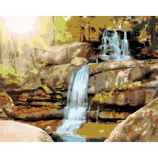 Картина по номерам Живопись по Номерам Лесной водопад, 40x50