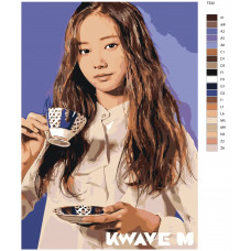 Живопись по номерам BRUSHES-PAINTS Ёну, группа Momoland