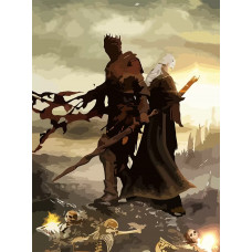 Живопись по номерам Бруталити игра Dark Souls - 6776 В