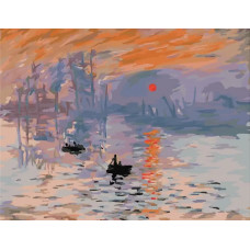 Картина по номерам Цветной Впечатление.Восходящее солнце, 40x50