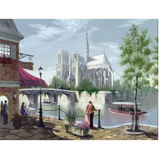 Картина по номерам Paintboy Вечер в Париже, 40x50 см