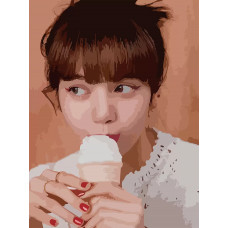 Живопись по номерам Бруталити Музыка KPOP Blackpink Lisa - 6074 В