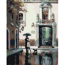 Картина по номерам Живопись по Номерам Дворик, 40x50