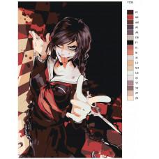 Живопись по номерам BRUSHES-PAINTS Селестия Люденберг. Аниме Данганронпа - Danganronpa