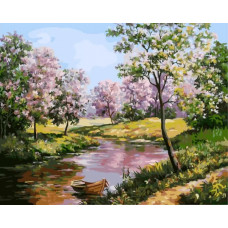Картина по номерам Paintboy Лодочка, 40x50