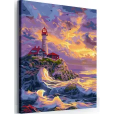 Картина по номерам Hobby Paint Маяк NN452 на холсте с подрамником 40х50