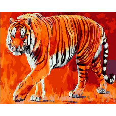 Картина по номерам Paintboy Бенгальский тигр, 40x50 см