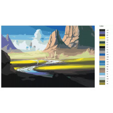 Живопись по номерам BRUSHES-PAINTS Каньон