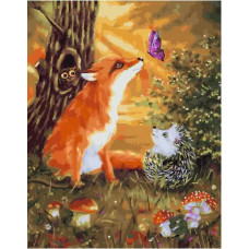 Картина по номерам Paintboy PK 45041 Лесные жители 40*50 Эксклюзив