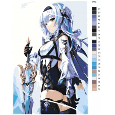 Живопись по номерам BRUSHES-PAINTS Компьютерная игра - Genshin Impact (Геншин Импакт). Эола Живопись по номерам BRUSHES-PAINTS Компьютерная игра - Genshin Impact (Геншин Импакт). Эола