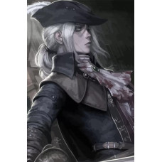 Картина по номерам на холсте Игра Bloodborne Леди Мария 7788 В 60x40