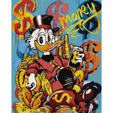 Картина по номерам Артвентура «Скрудж МакДак и деньги 5», 02ART4050DUCK14