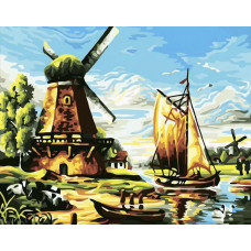 Картина по номерам Белоснежка Мельница, 40x50