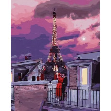 Картина по номерам  Paintboy (Premium) Свидание в Париже