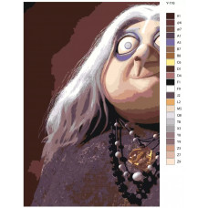 Живопись по номерам BRUSHES-PAINTS Семейка Аддамс, Бабушка