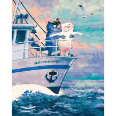 Картина по номерам Paintboy Original Приключение, 40x50 см