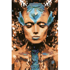Картина по номерам, 60 x 40, Красивая женщина (Картина 4)