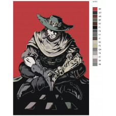 Картина по номерам BRUSHES-PAINTS Overwatch овервотч Кэссиди Y711 40x60 см Картина по номерам BRUSHES-PAINTS Overwatch овервотч Кэссиди Y711 40x60 см