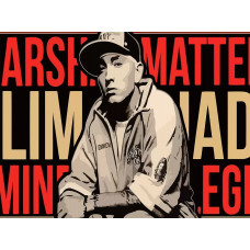 Картина по номерам Бруталити Музыка Eminem 8819 Г на холсте 30 x 40