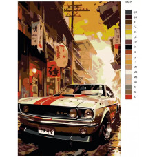 Живопись по номерам BRUSHES-PAINTS Ford Mustang