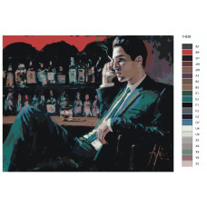 Живопись по номерам BRUSHES-PAINTS Репродукция картины Фабиана Переса - Вечер в баре Живопись по номерам BRUSHES-PAINTS Репродукция картины Фабиана Переса - Вечер в баре