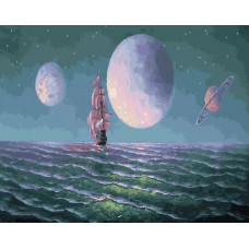 Живопись по номерам Paintboy Море и космос 40x50