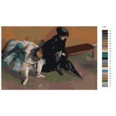 Живопись по номерам BRUSHES-PAINTS Репродукция картины - Ожидание. Эдгар Дега Живопись по номерам BRUSHES-PAINTS Репродукция картины - Ожидание. Эдгар Дега
