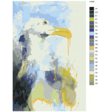 Живопись по номерам BRUSHES-PAINTS Чайки выразительный портрет