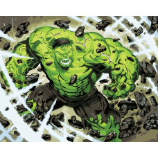 Картины по номерам  Marvel Adults Халк MA005