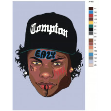Живопись по номерам BRUSHES-PAINTS Eazy-E