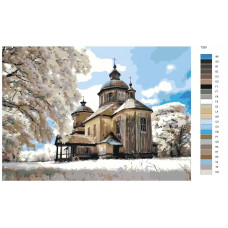 Живопись по номерам BRUSHES-PAINTS xрам
